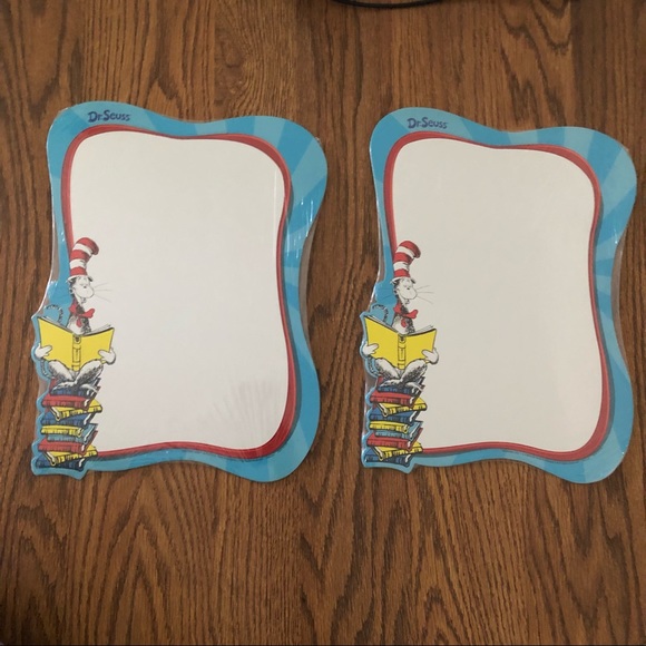 Dr. Seuss Dry Erase Boards (2) Display Lap Decor - Picture 1 of 3